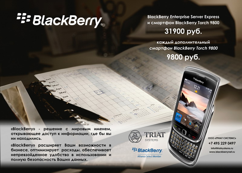 Цена BES Express BlackBerry Torch 9800